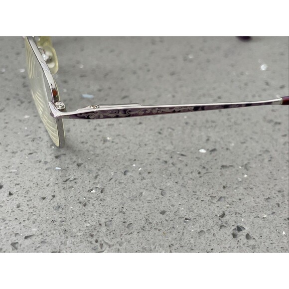 LAURA ASHLEY EYEGLASSES Frames ONLY Madge Plum 54-16-130 FLEX HINGE full rim - Picture 4 of 10